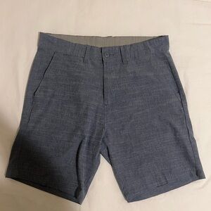 Classic Gray Men's Flat Front Shorts